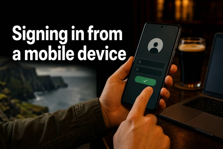 Signing in from a mobile device